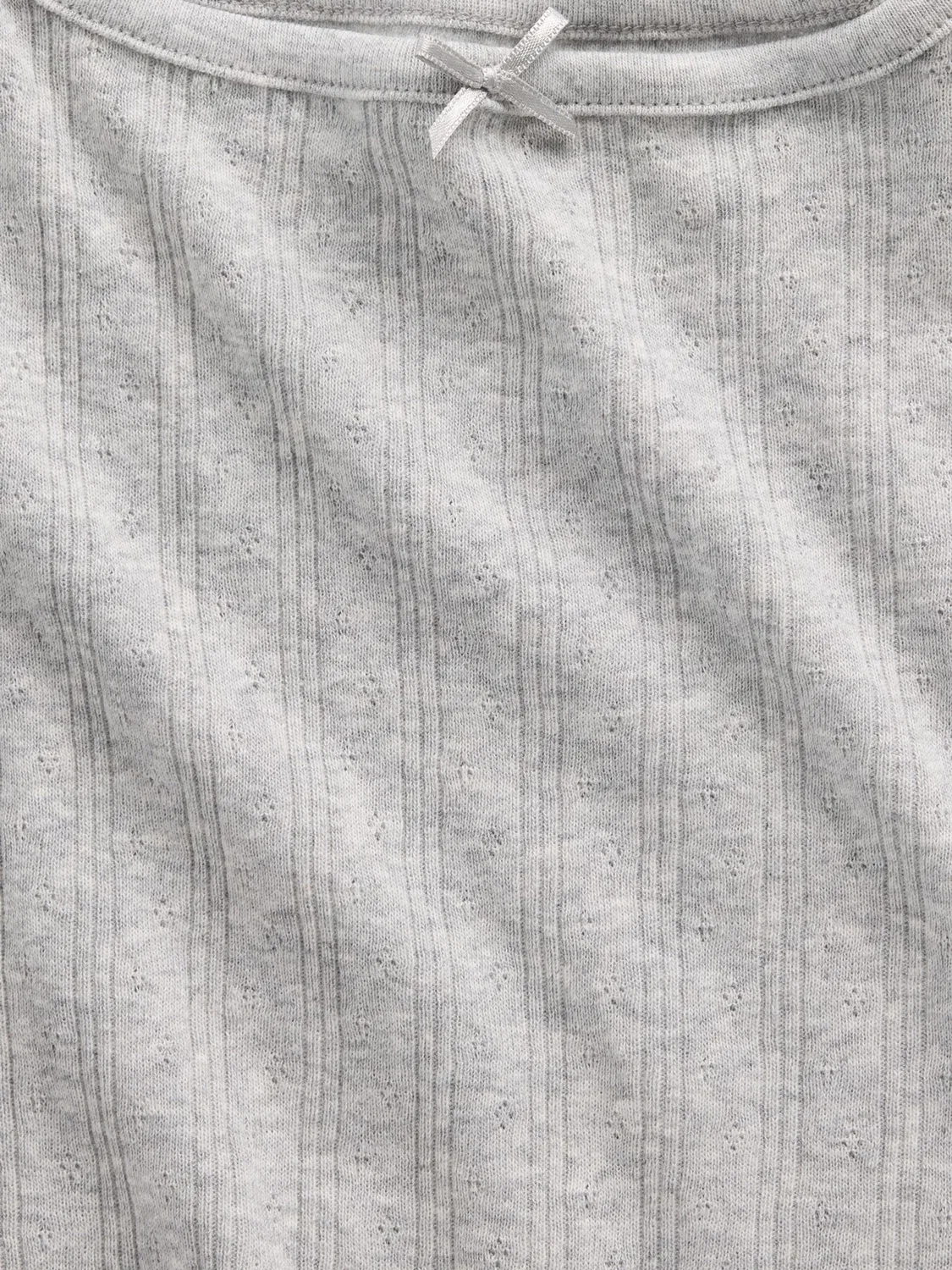 Топ-майка Gap Pointelle, серая — фото 4