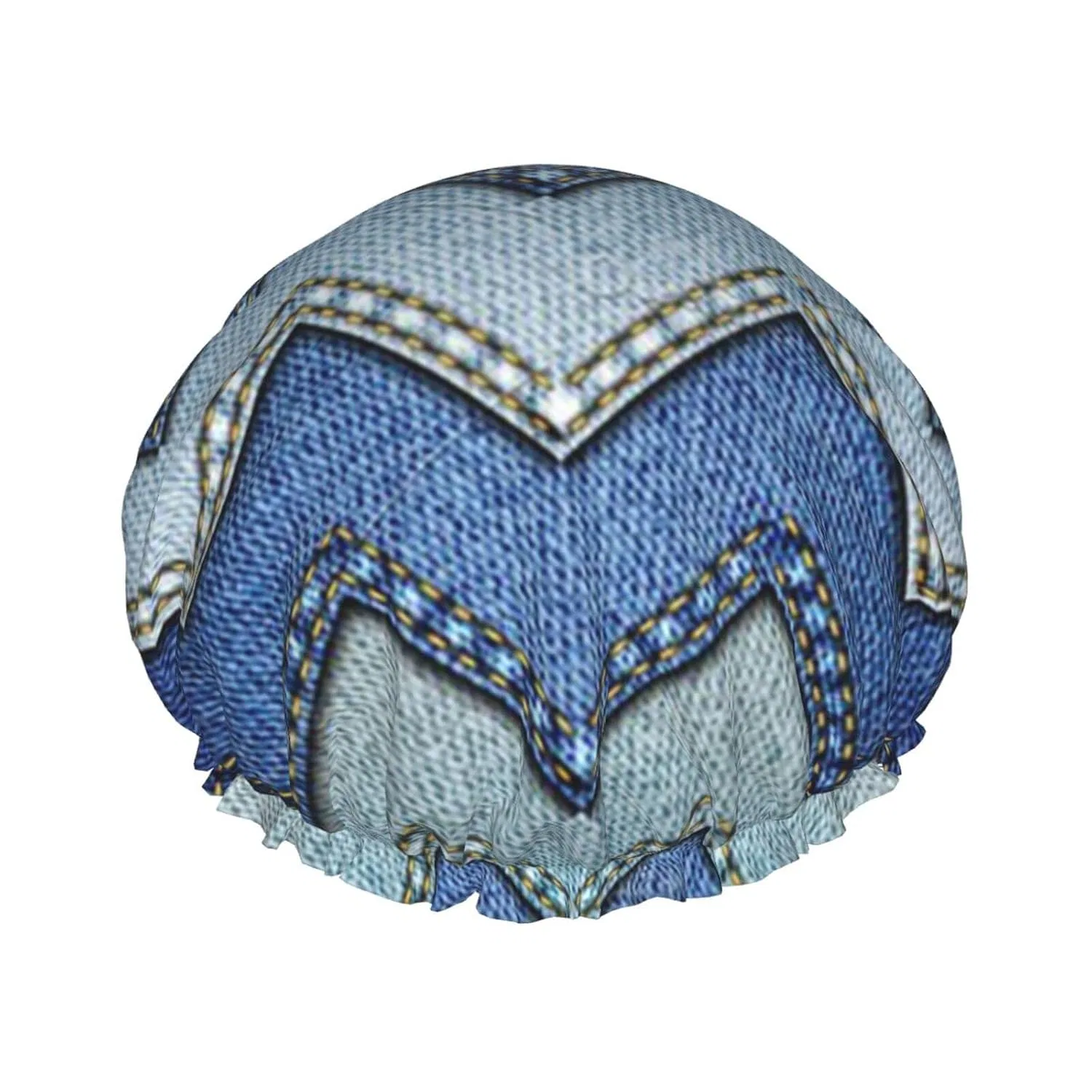 Шапочка для душа Gradient Blue Denim Print, Oudrspo, 27 см, Black