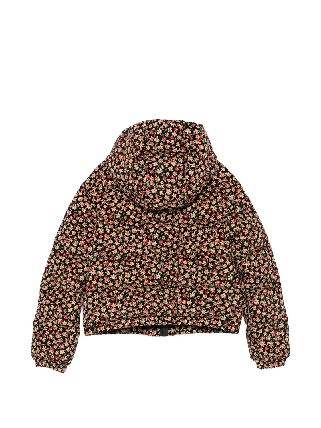 Вельветовая куртка с цветочным принтом Moncler Enfant, черный — фото 2