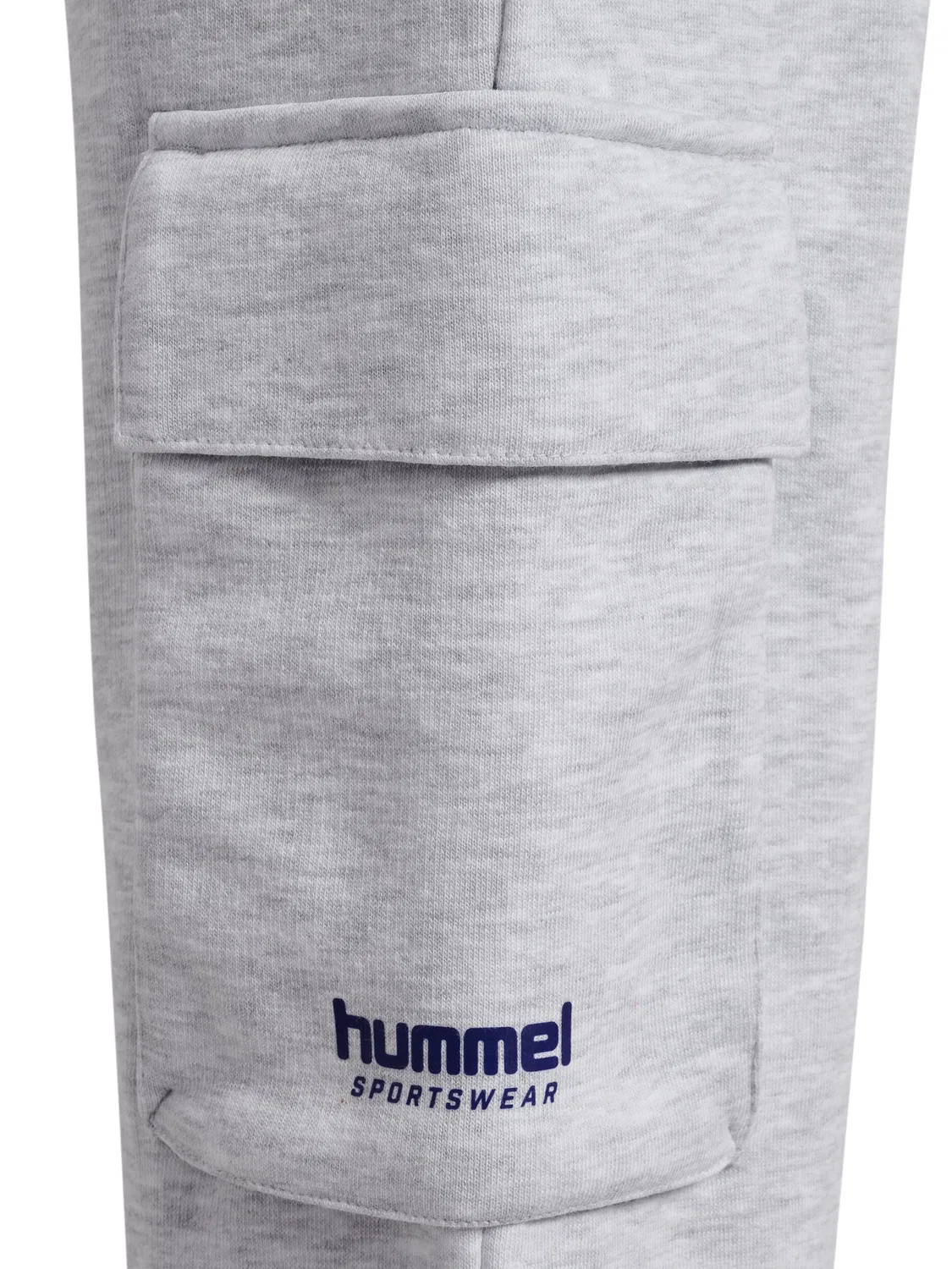 Детские свободные спортивные штаны из футера с боковыми карманами Hmljr Loose Madchen Hummel, Grau Hellgrau — фото 3
