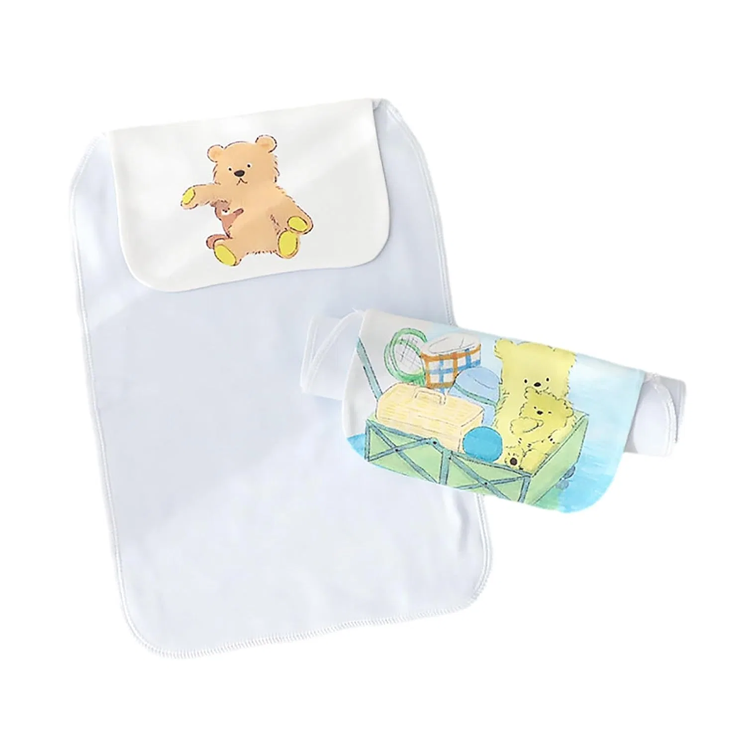 Детские полотенца, хлопок, ljhnba, набор 2 шт, 23x32 см, Myobi Bear