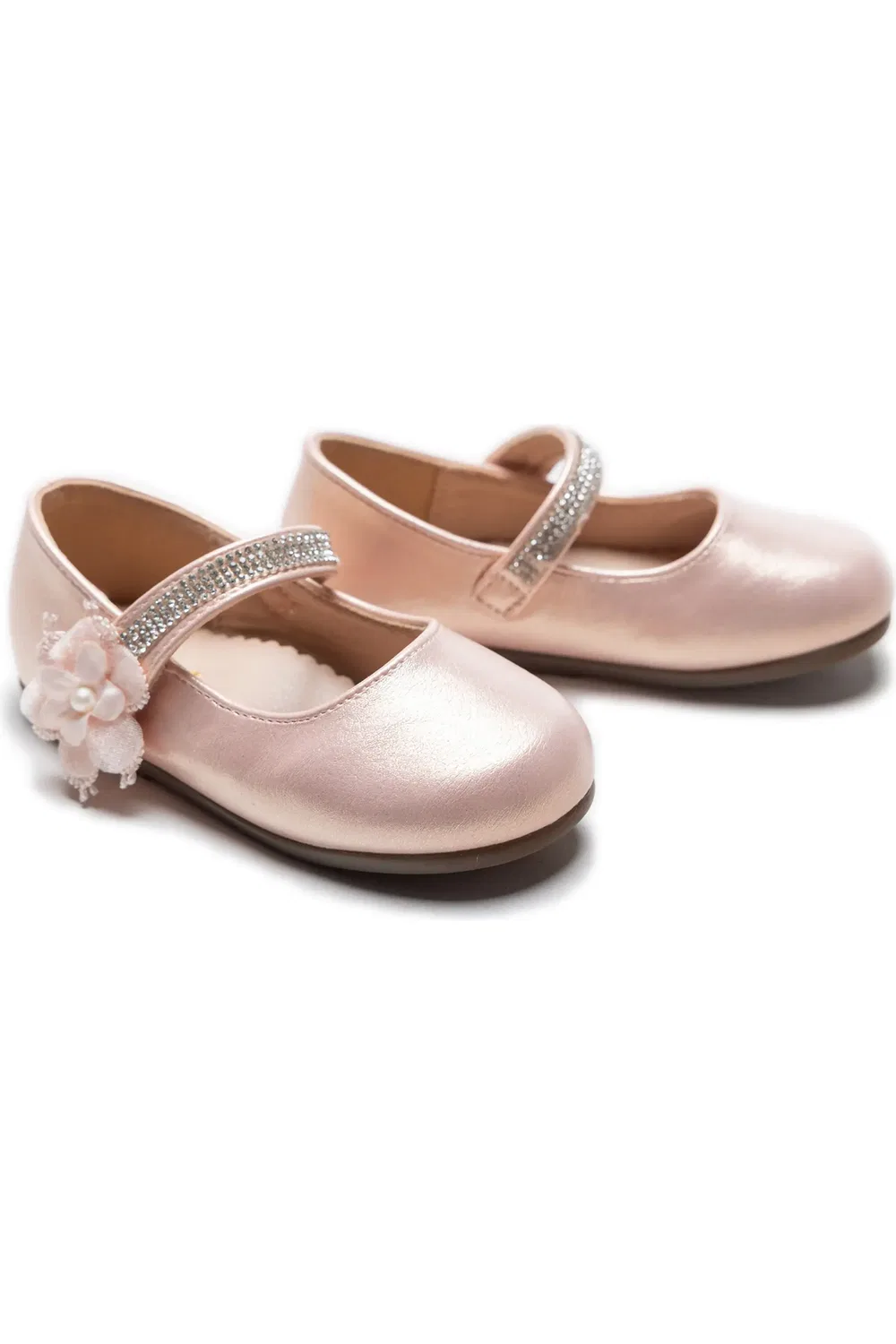 Туфли детские с цветочным декором Primrose Tulleen, розовый