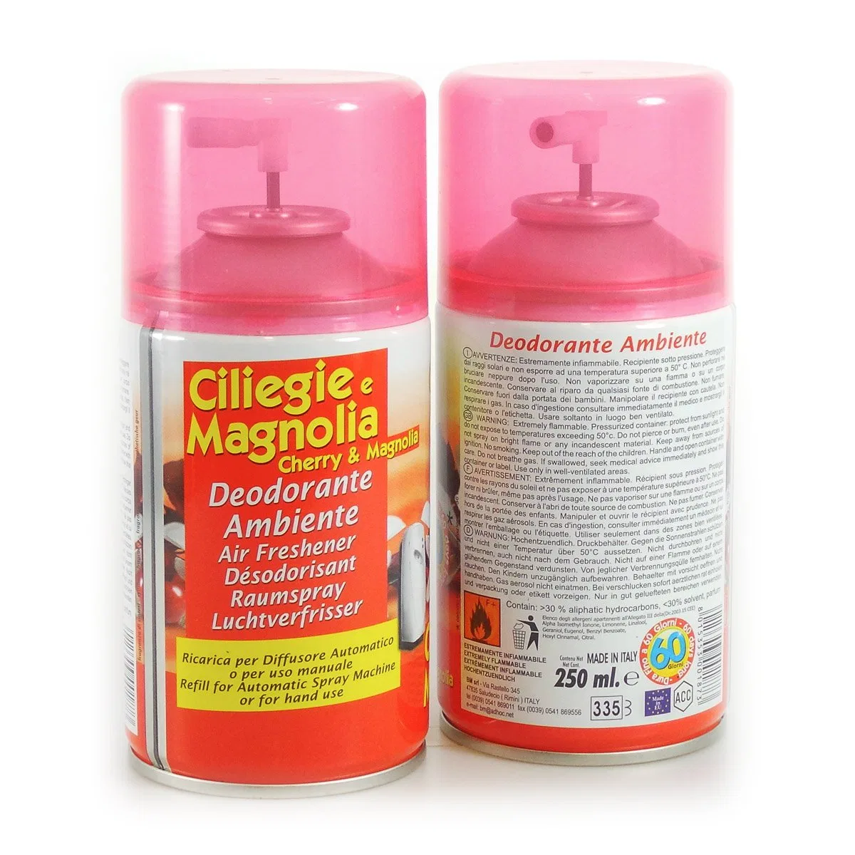 Дезодорант Cherry and Magnolia Fresh Aroma, 250 мл, Белый