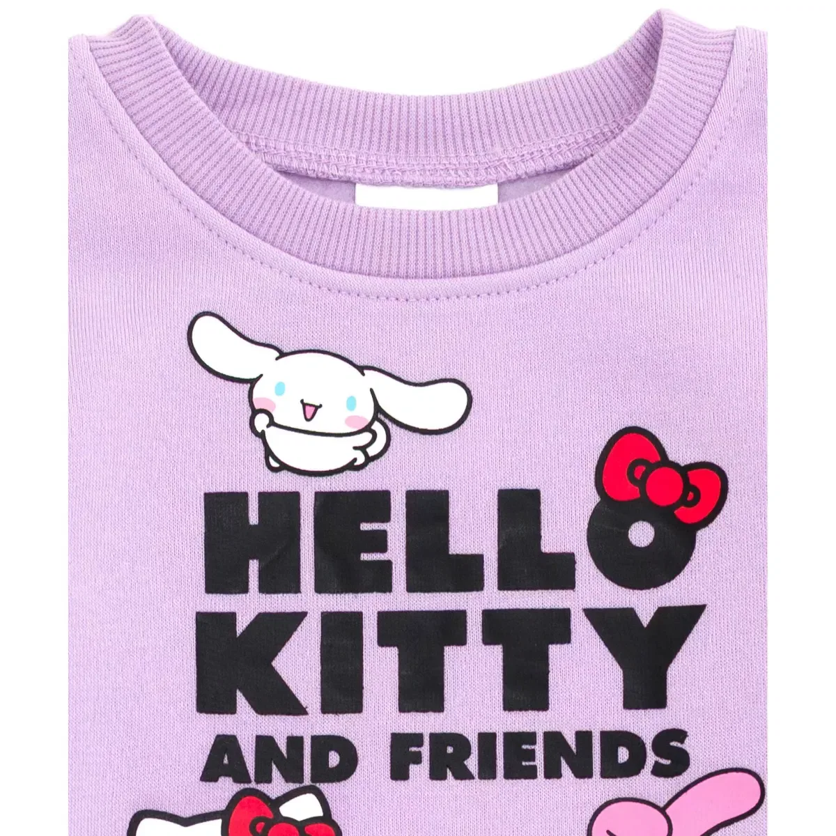 Детское толстовка-свитшот для девочек с длинным рукавом Hello Kitty, Lilac — фото 4