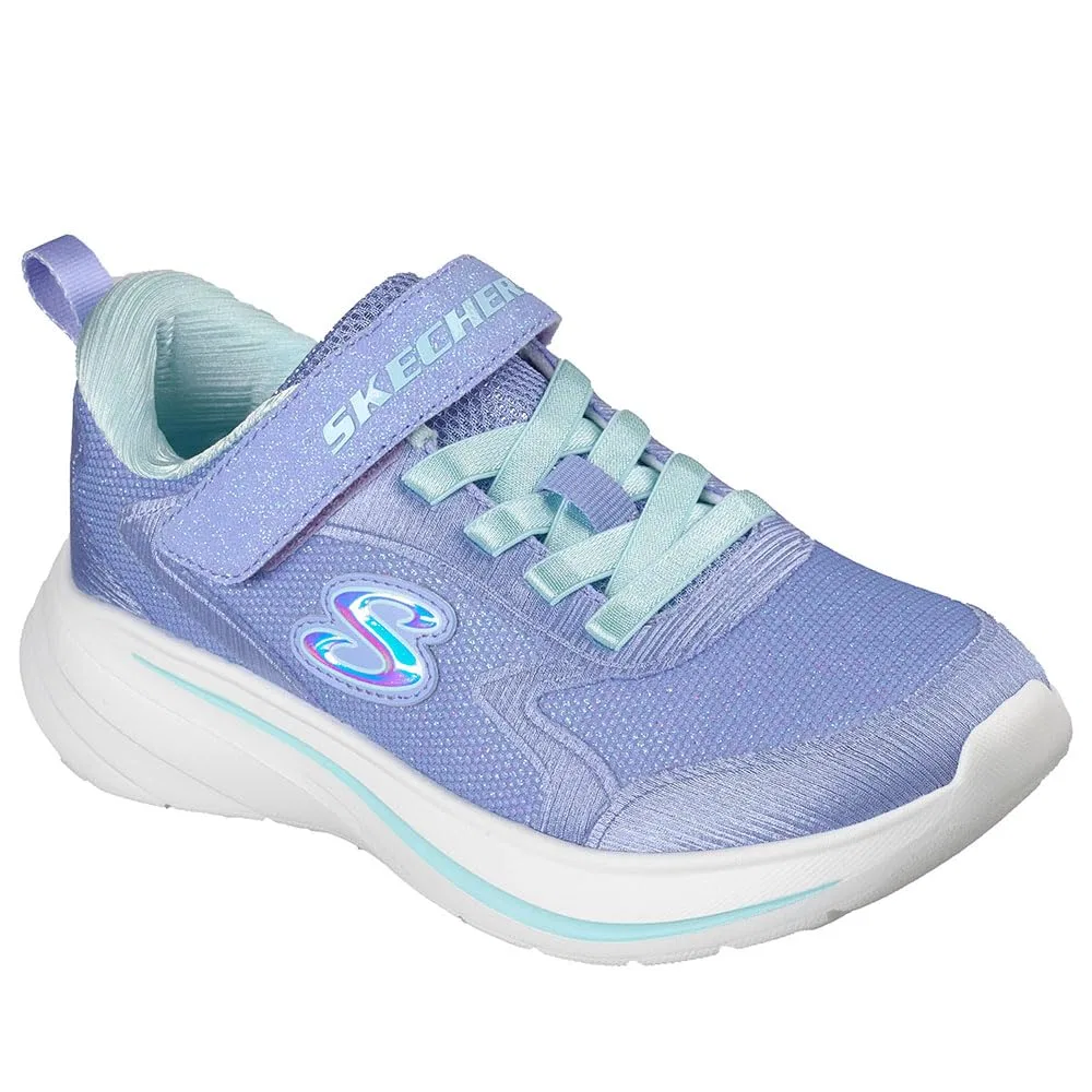 Детские кроссовки для девочек с принтом Wave 92 Skechers, Viola — фото 2