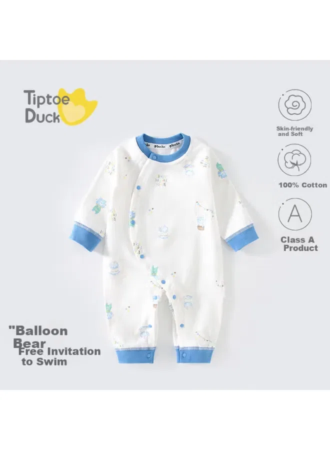 Боди-комбинезон с боковыми кнопками 59 см Tiptoe Duck, бежевый