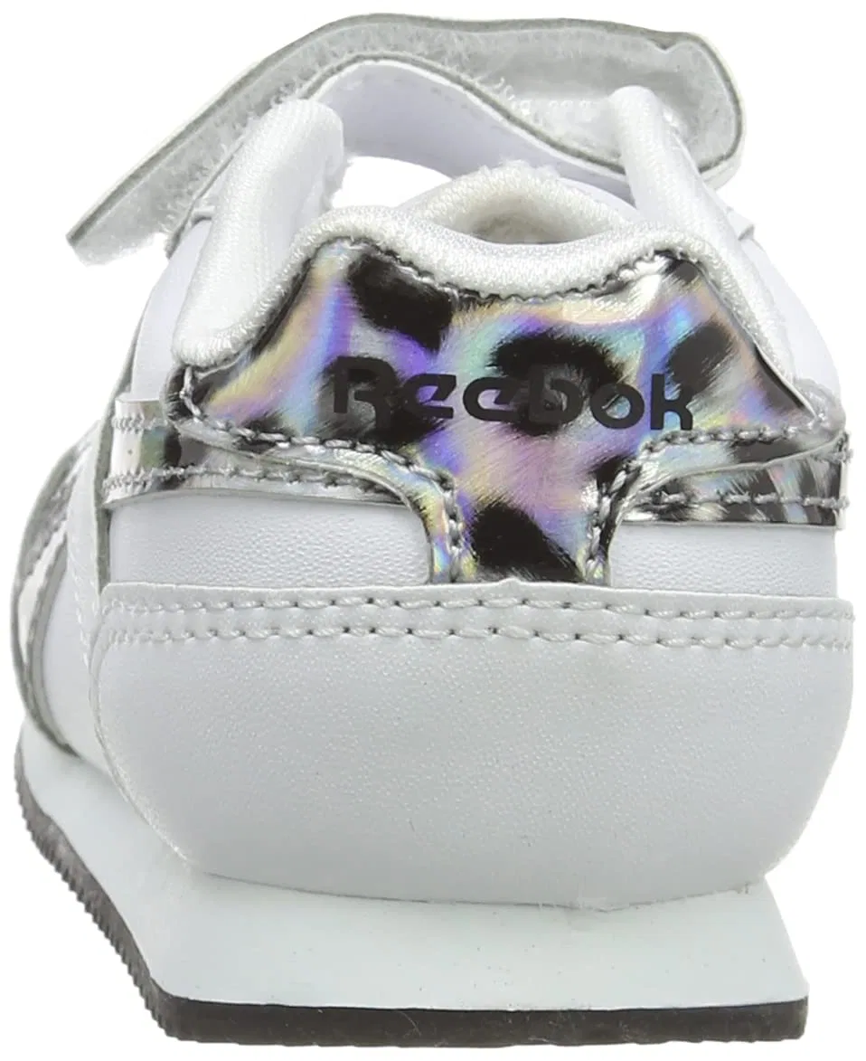 Детские кроссовки для девочек с принтом Royal Cljog 3.0 1v Reebok, Ftwr White Ftwr White Black — фото 3