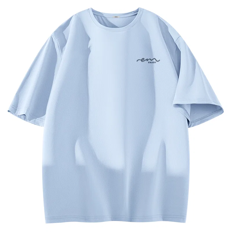 Детская футболка с коротким рукавом MINISO, Ice Silk Quick Dry Sun Protection Aqua Green — фото 3