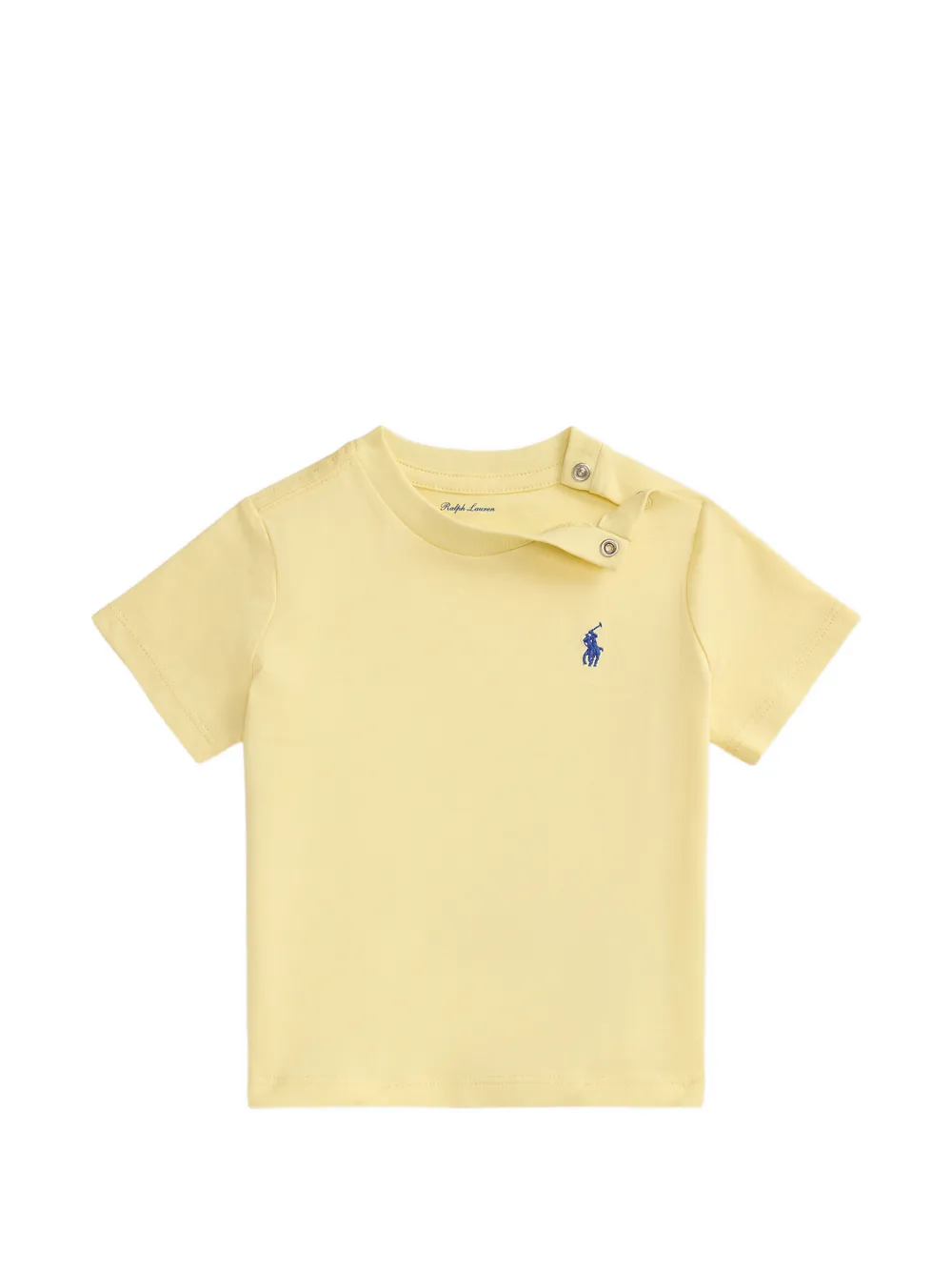 

Футболка с короткими рукавами и боковыми пуговицами Polo Ralph Lauren Kids, желтый
