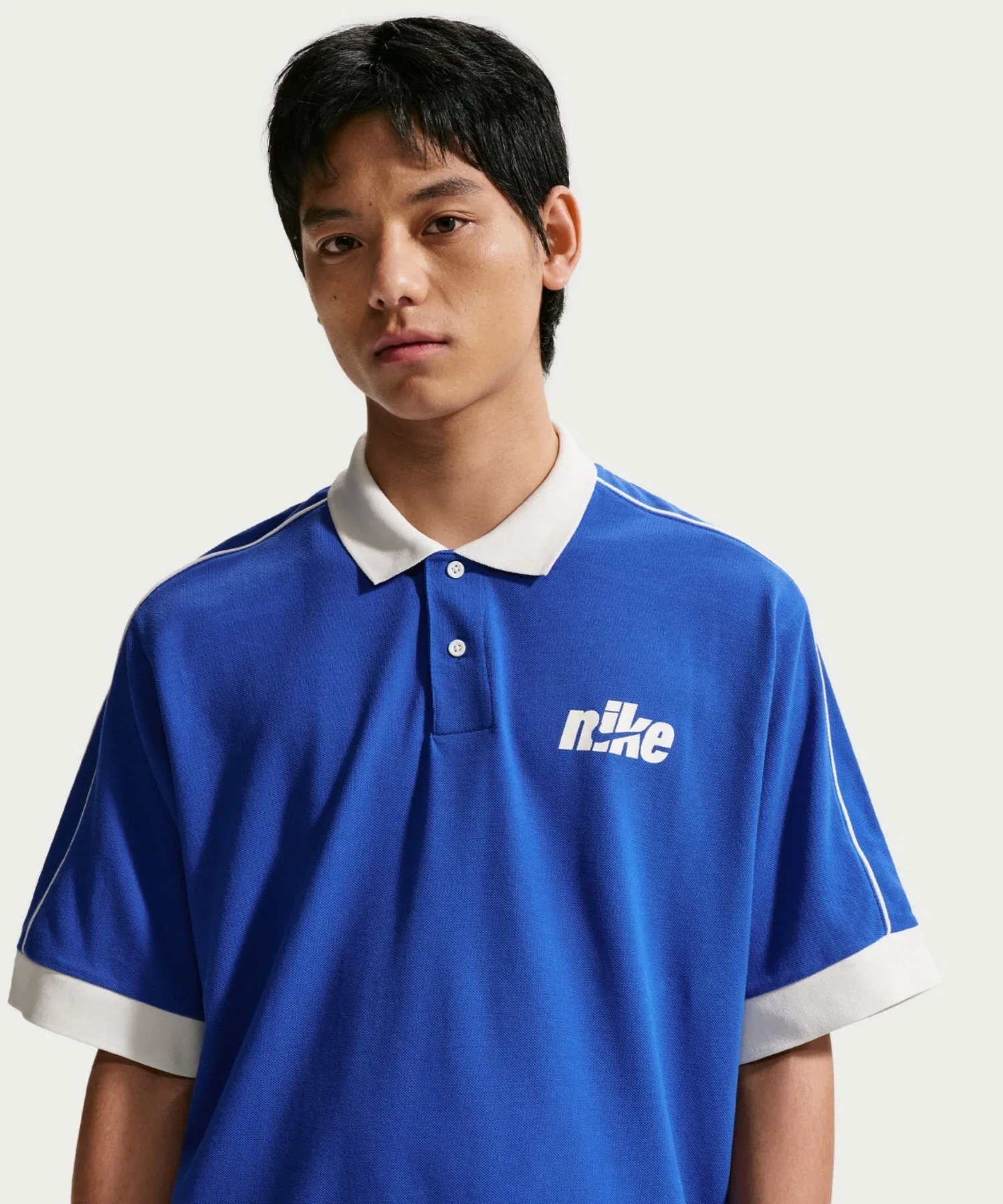 Мужская футболка-поло Nike Sportswear Club с коротким рукавом, увеличенного размера, IF0724-480, цвет Game Royal.