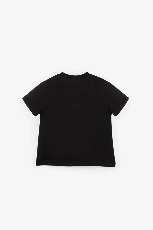 Детская футболка хлопковая Basic Le Mabelle, Black — фото 2