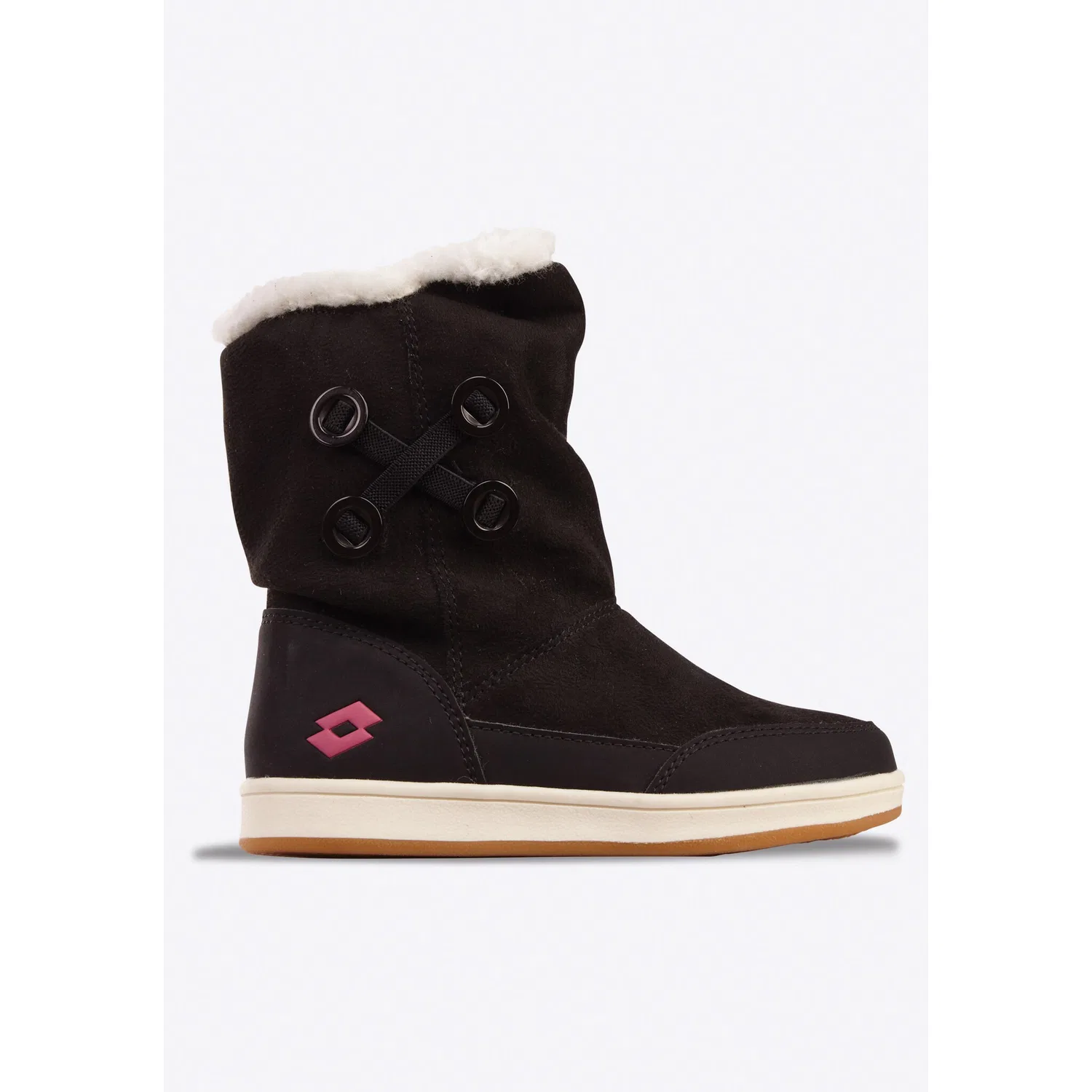 Детские зимние ботинки на молнии Lotto, Black/Pink