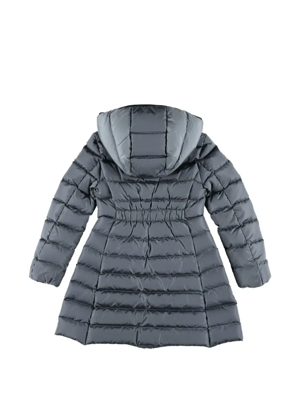 Пальто стеганое с капюшоном Moncler Enfant, серый — фото 2