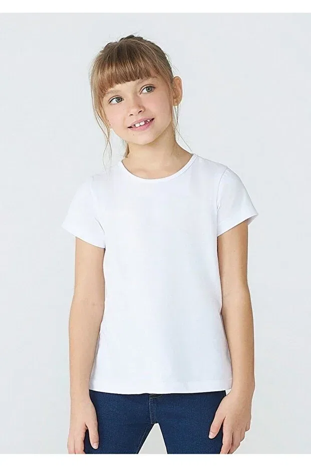 Детская футболка для мальчиков с коротким рукавом Santralbebe, Белая