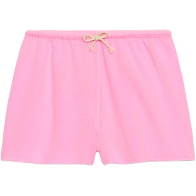 Женские шорты повседневные с неоновым принтом, ZARA, Neon Pink Red