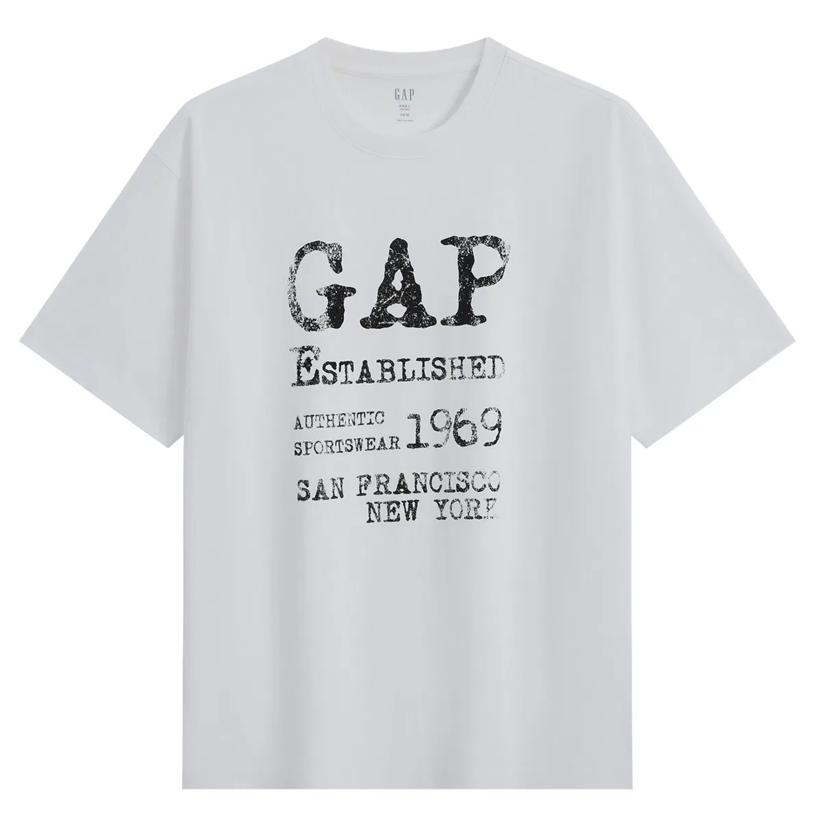 Футболка унисекс с круглым вырезом White GAP
