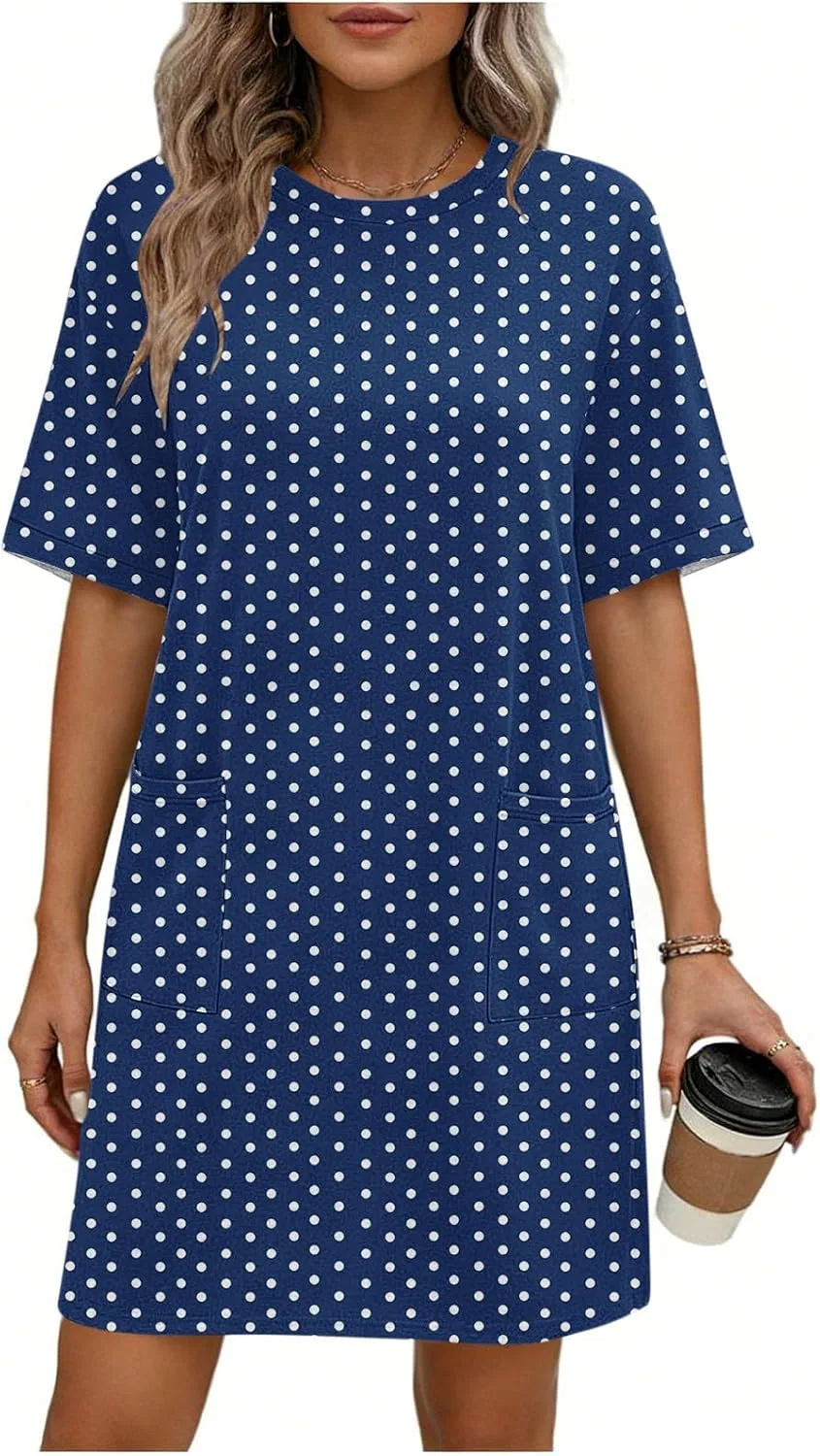 Женское свободное платье с градиентом Bohemian, Blue