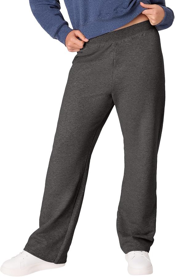 

Спортивные брюки Hanes EcoSmart Fleece Pocketless Open-Bottom, серый