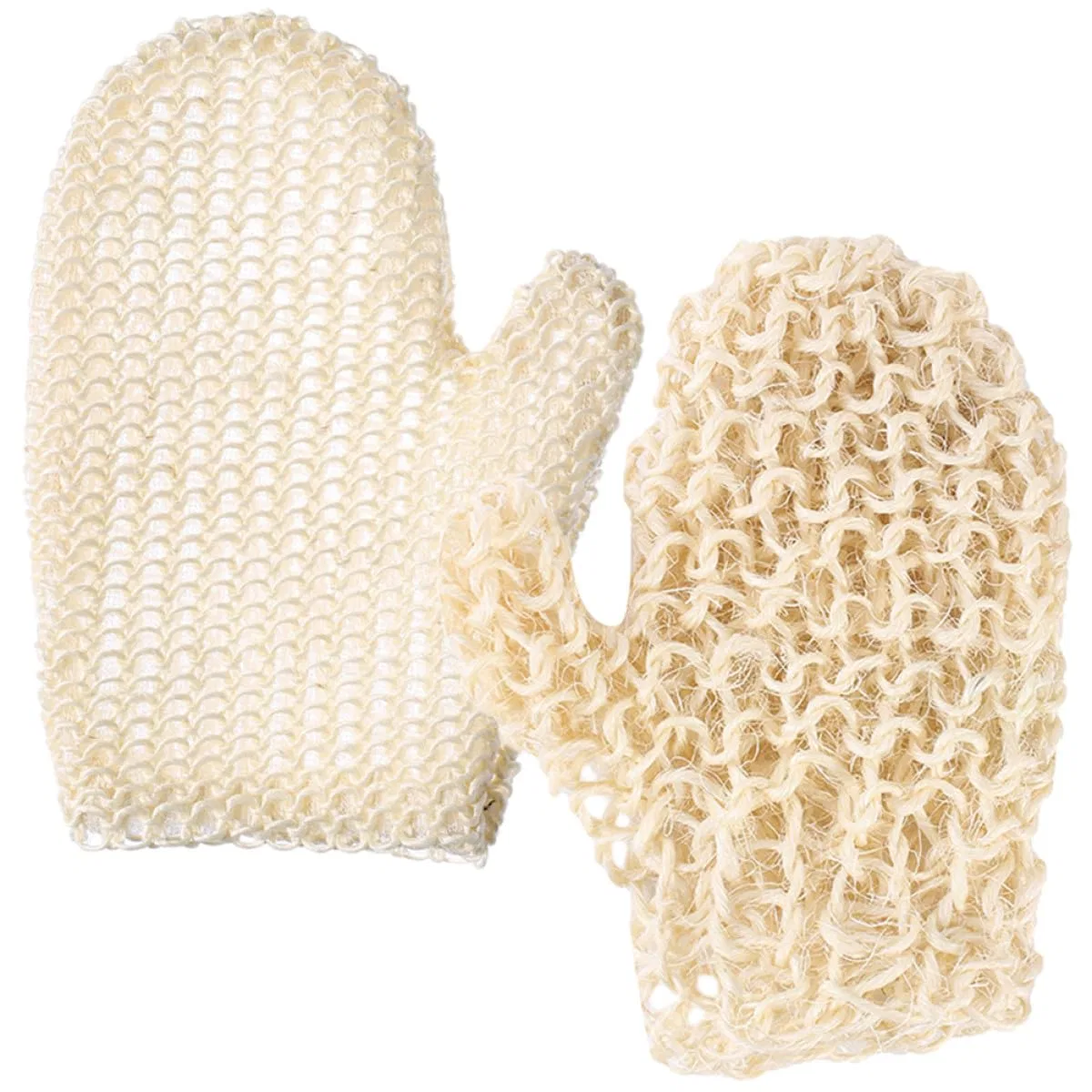 Мочалка для пилинга сизалевая BELLIFFY, 2 шт, Beige