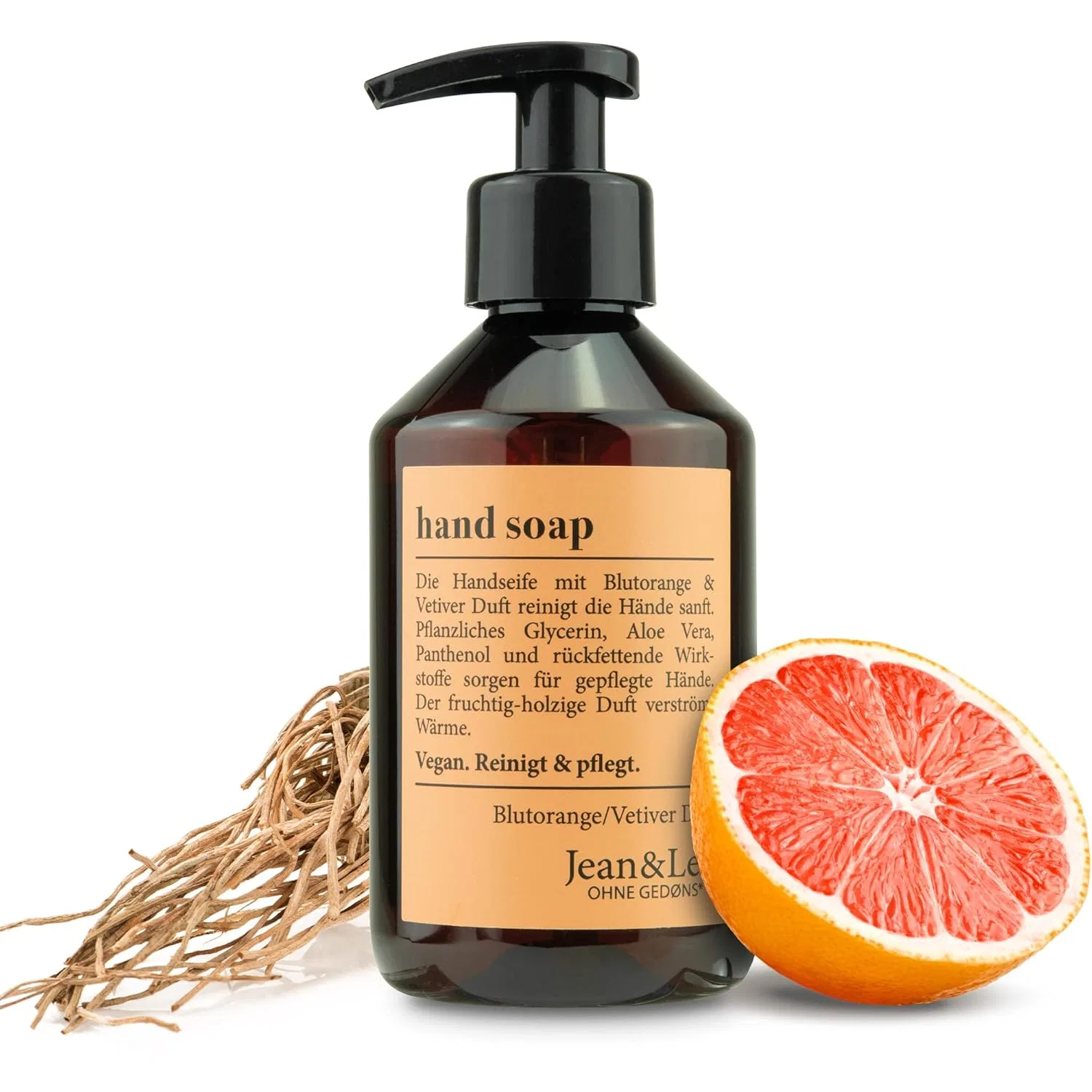 Жидкое мыло для рук Blood Orange & Vetiver, Jean & Len, 250 мл