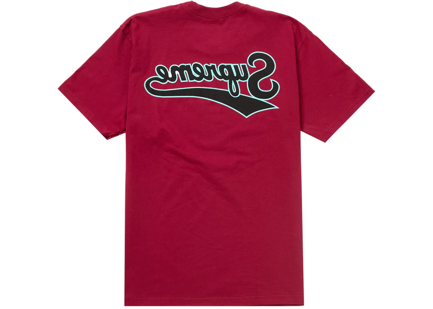 Мужская футболка Supreme Backwards Tee, Cardinal