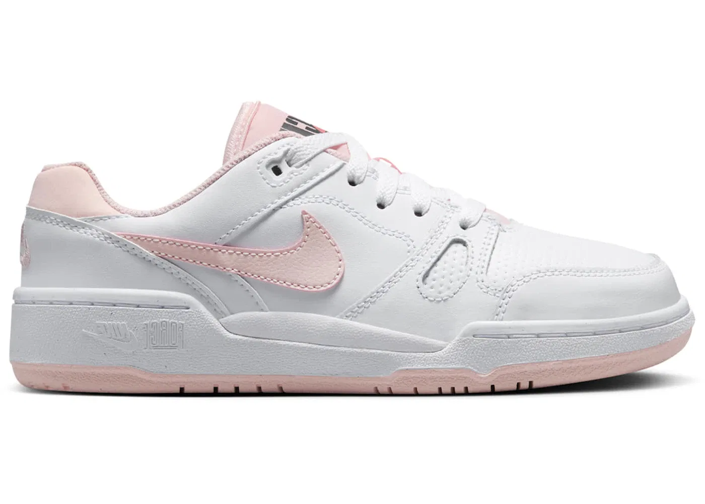 Детские кроссовки для повседневной носки Nike Full Force Low Nike, White/Bright Mango/Black/Echo Pink