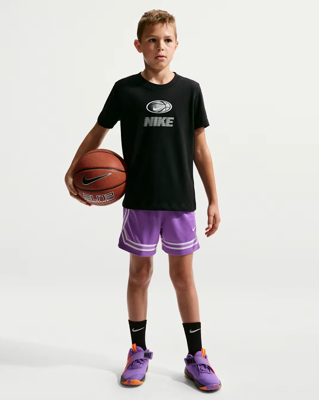 Детская футболка Dri-FIT Nike, Black — фото 4