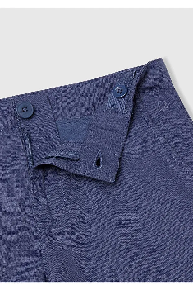 Детские шорты для мальчиков с загнутыми штанинами United Colors Of Benetton, Navy Blue — фото 3
