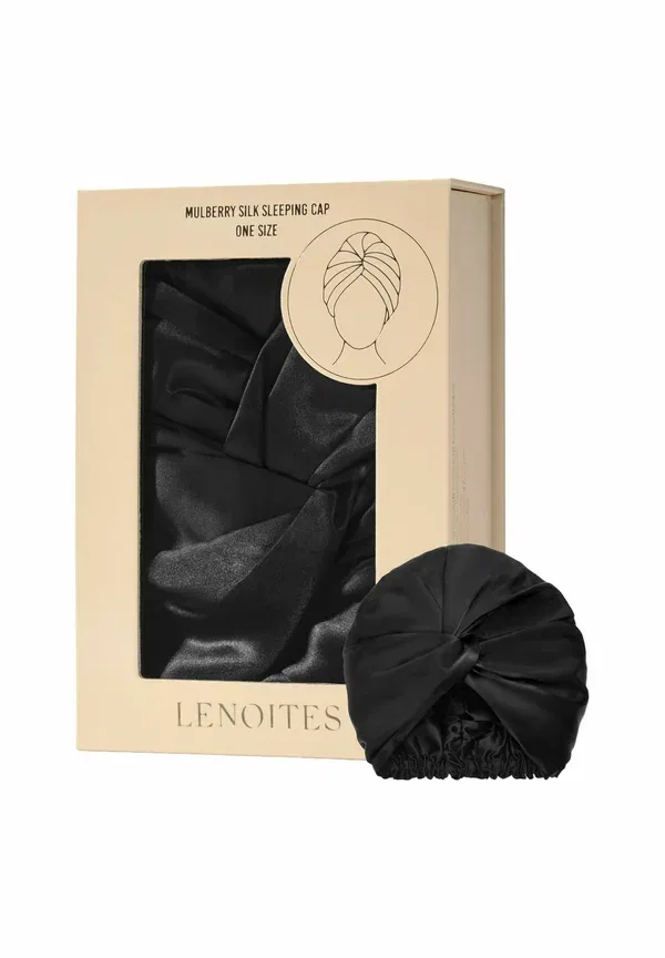 Шапочка для сна Mulberry silk sleeping cap Lenoites, Black — фото 3