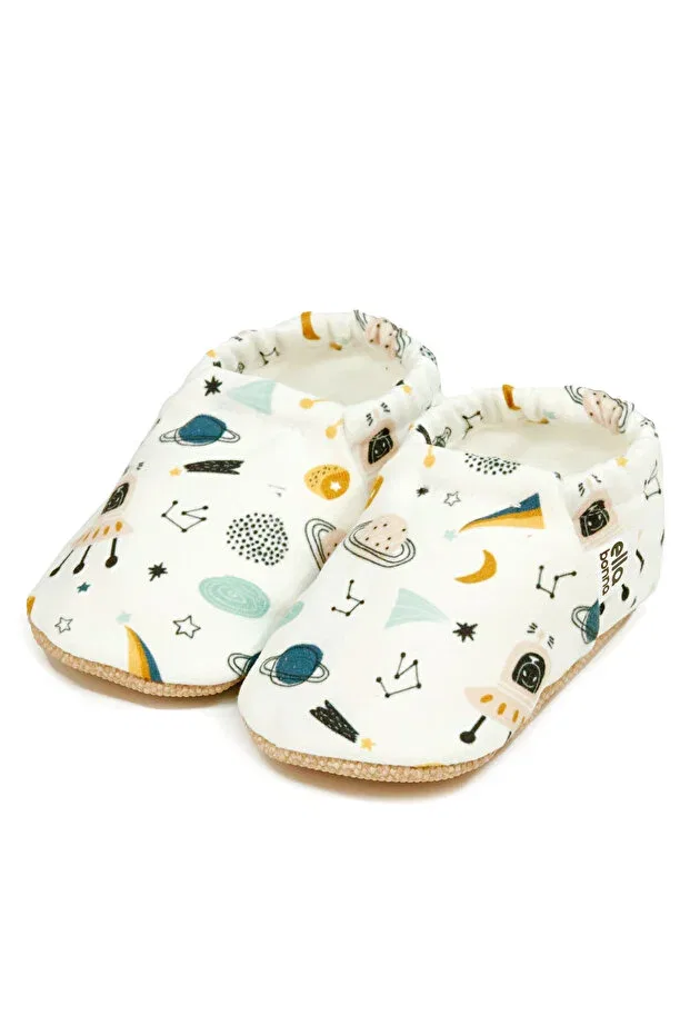 Детские для девочек пинетки с противоскользящей подошвой Ella Bonna, Space Patterned