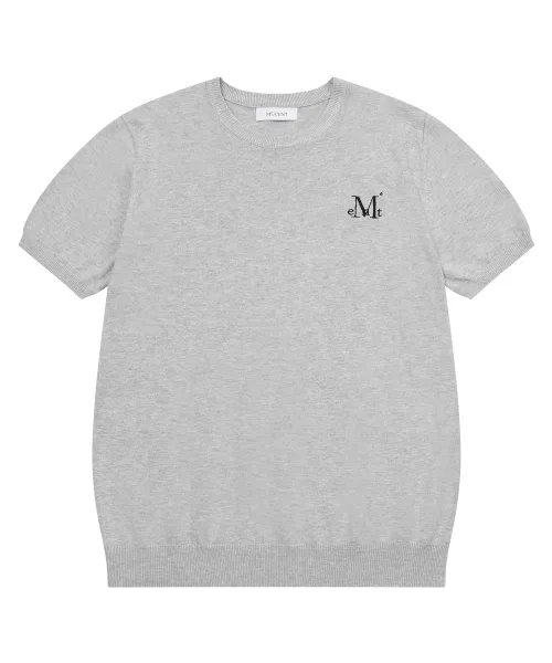 Детская футболка с принтом из полиэстера Elona Knit Short Sleeve T-Shirt MUCENT, Charcoal Grey — фото 2