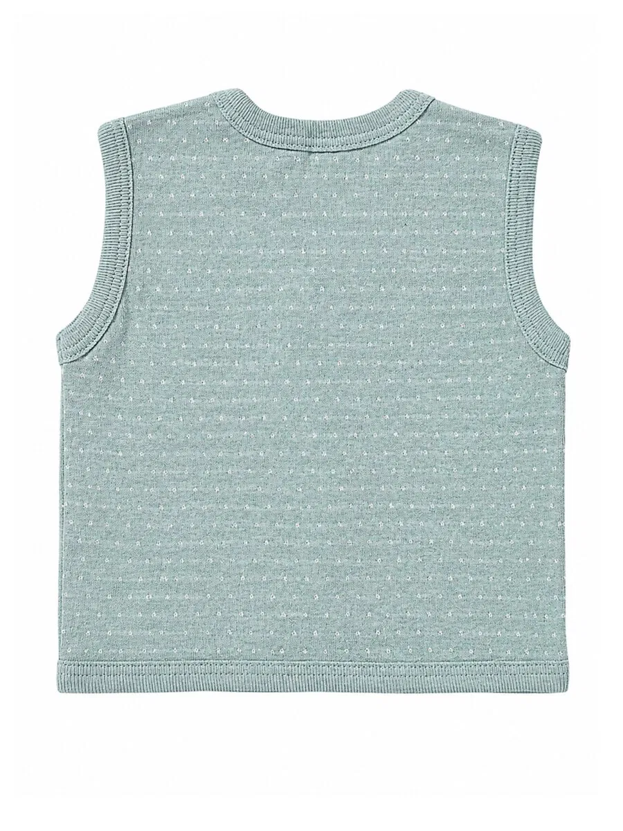 Детский жилет OrganicEra 'OrganicEra Organic Baby Vest' в цвете аквамарин — фото 2