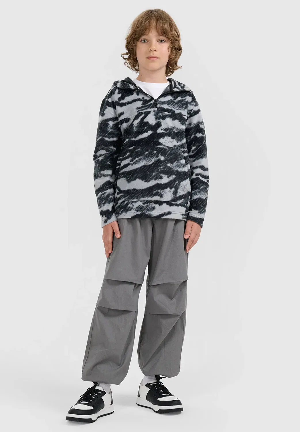 Polar Regular z kapturem chłopięcy - толстовка 4F, Multicolour Allover