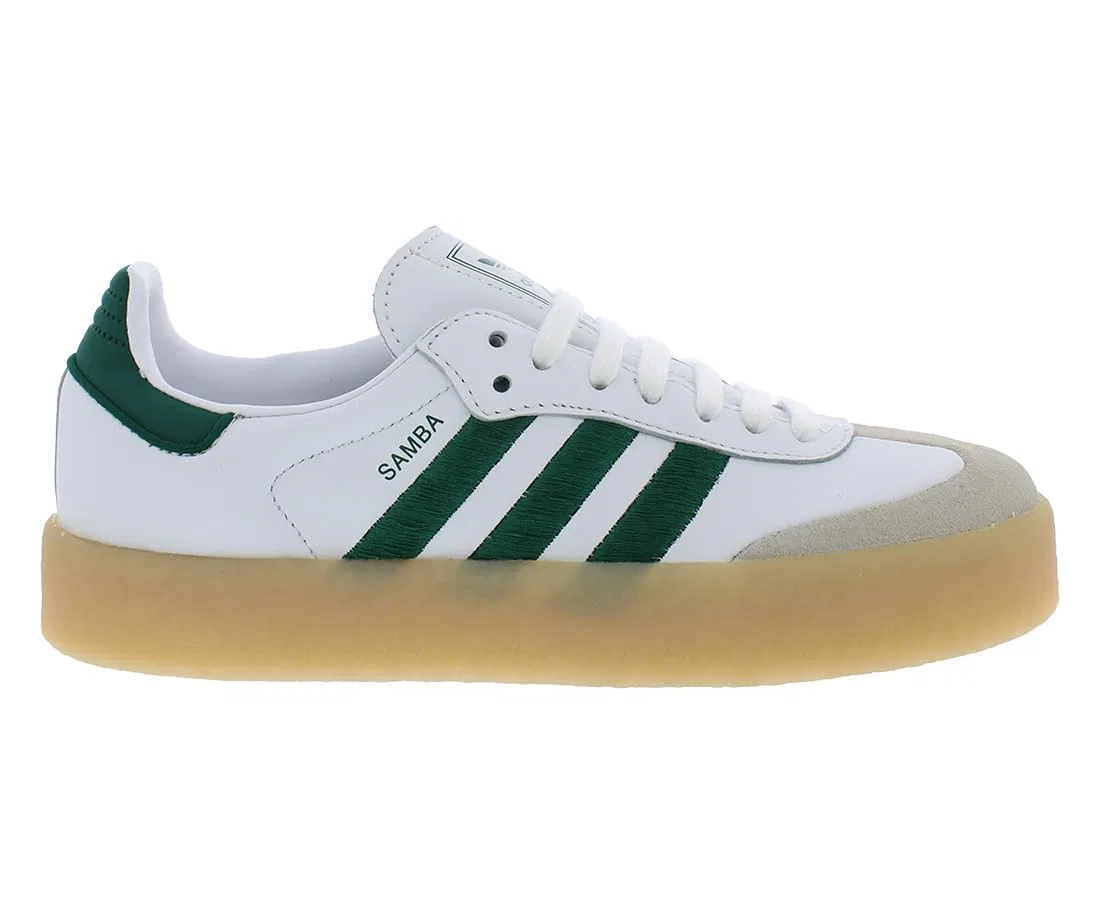 Детские кроссовки с замшевым верхом Adidas, White Green