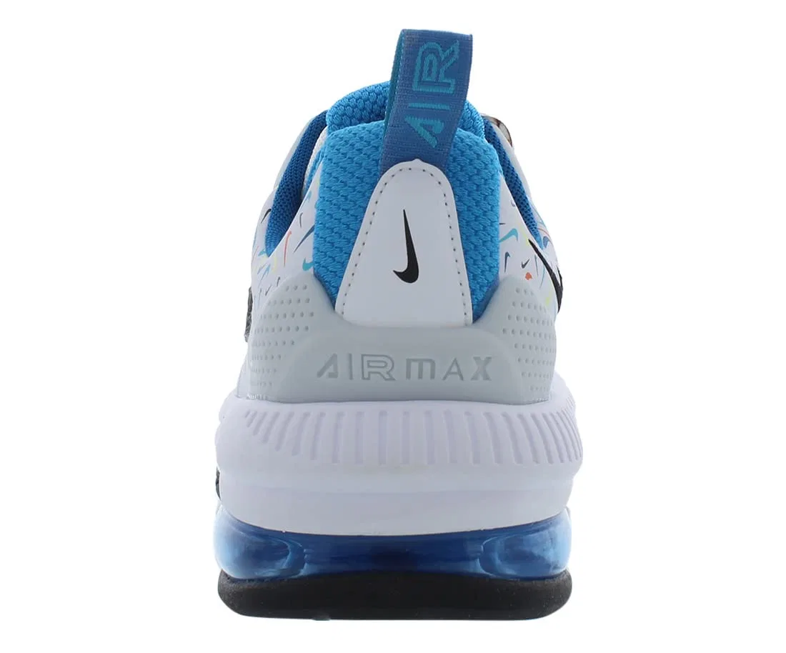 Детские кроссовки для мальчиков кожаные Air Max 90 LTR (PS) NIKE, White Aqua — фото 3