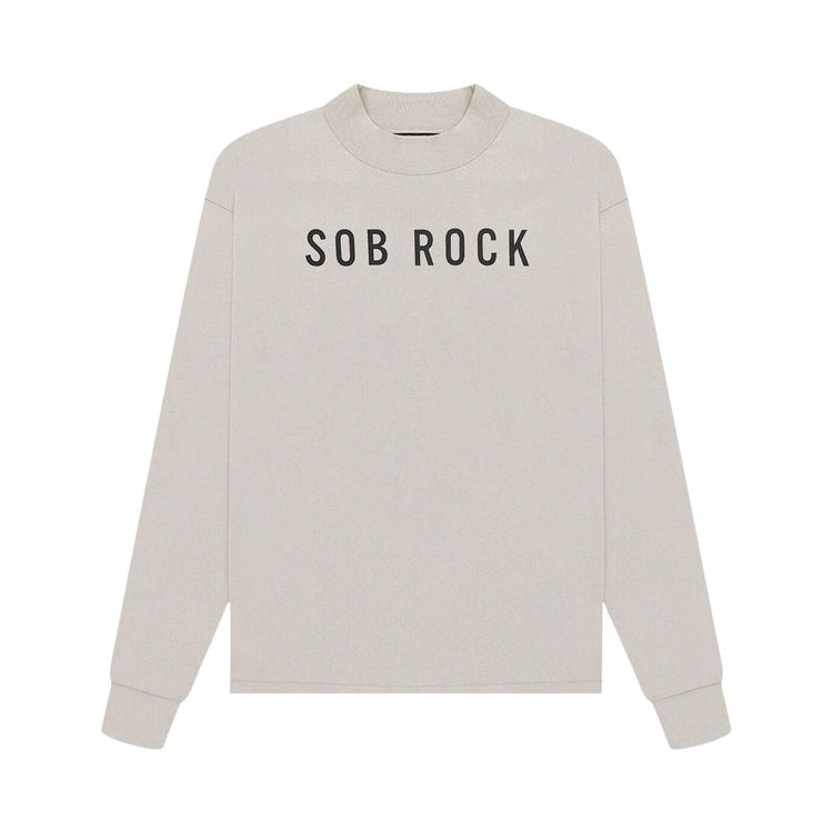 

Футболка Fear of God x John Mayer Sob Rock Souvenir LS T-Shirt 'Cement', кремовый