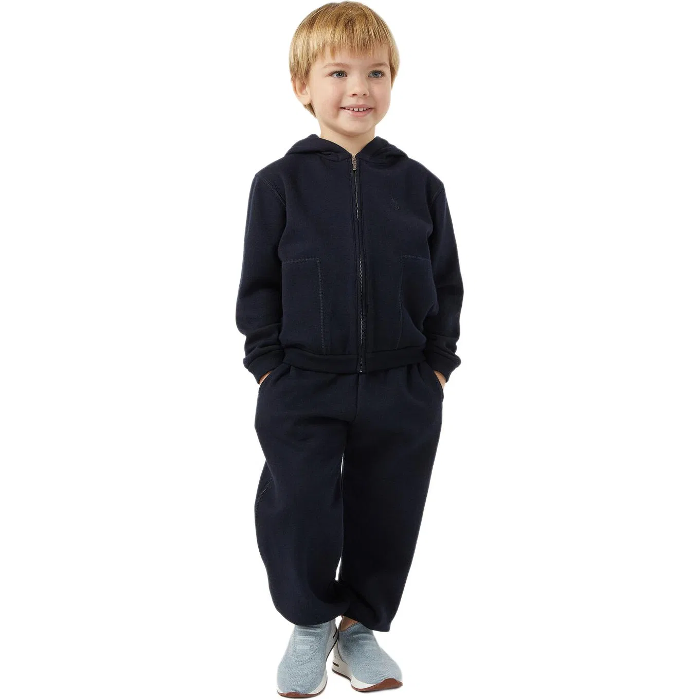 Детская толстовка с длинным рукавом Marine Blue Loro Piana, Marine Blue — фото 3