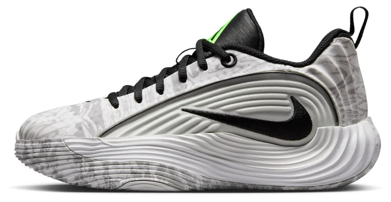 Детские кроссовки для мальчиков с высоким отскоком Giannis Immortality 5 Nike, White Metallic Silver Off White — фото 2
