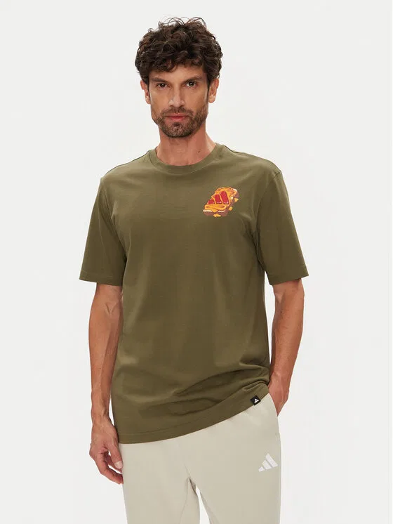 Футболка Food Peanut Butter & Jelly Graphic regular fit Food Peanut Butter Jelly Graphic Adidas, хаки