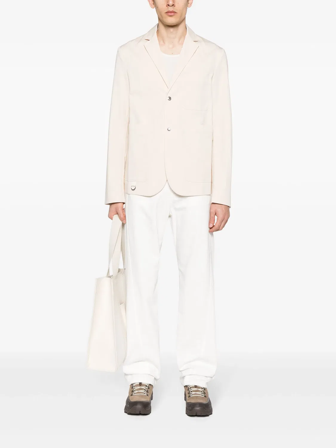 Пиджак из холщовой ткани Jacquemus, светло-бежевый — фото 4