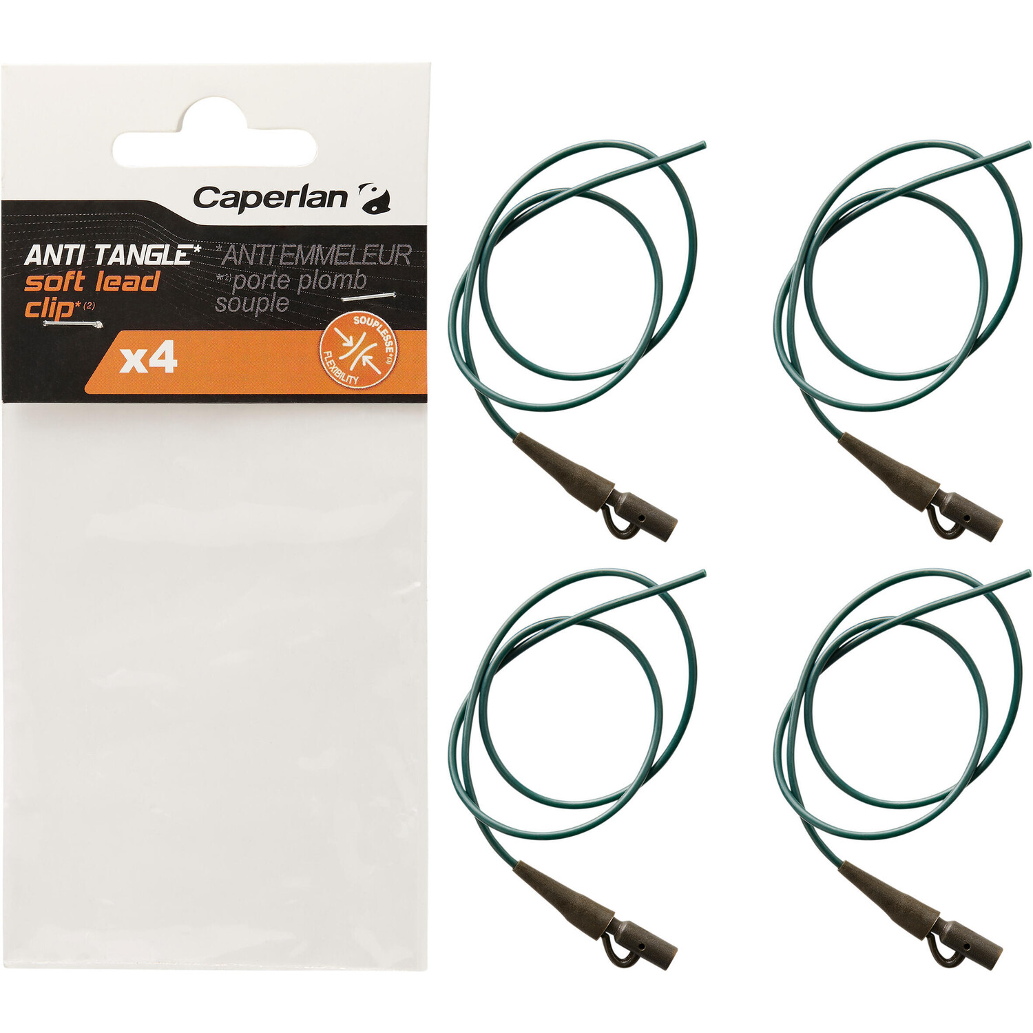 

Рыболовные аксессуары Anti-Tangle soft и Leadclip для ловли карпа CAPERLAN, оливково-зеленый