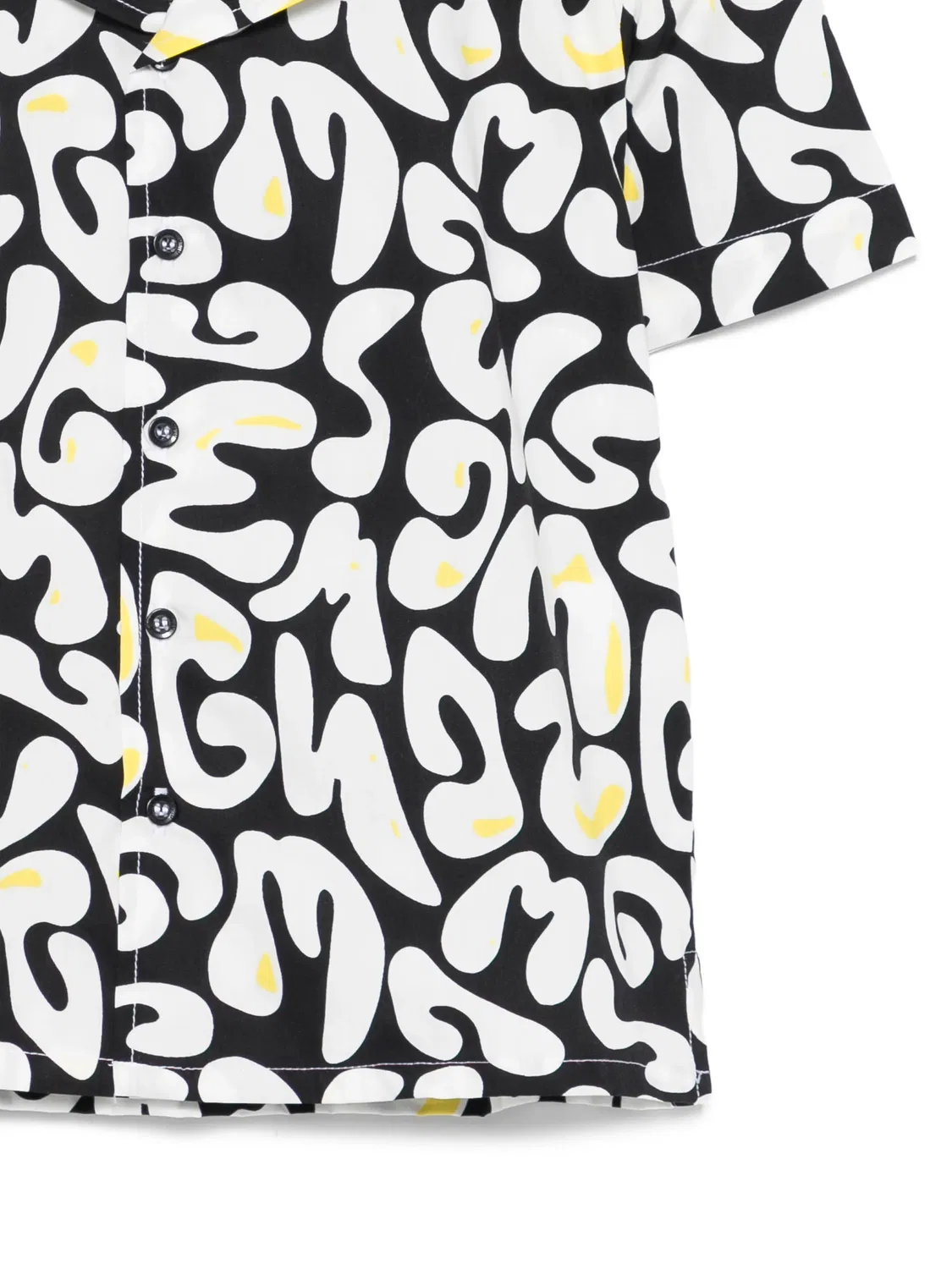 Рубашка с графическим узором MSGM, черный — фото 2
