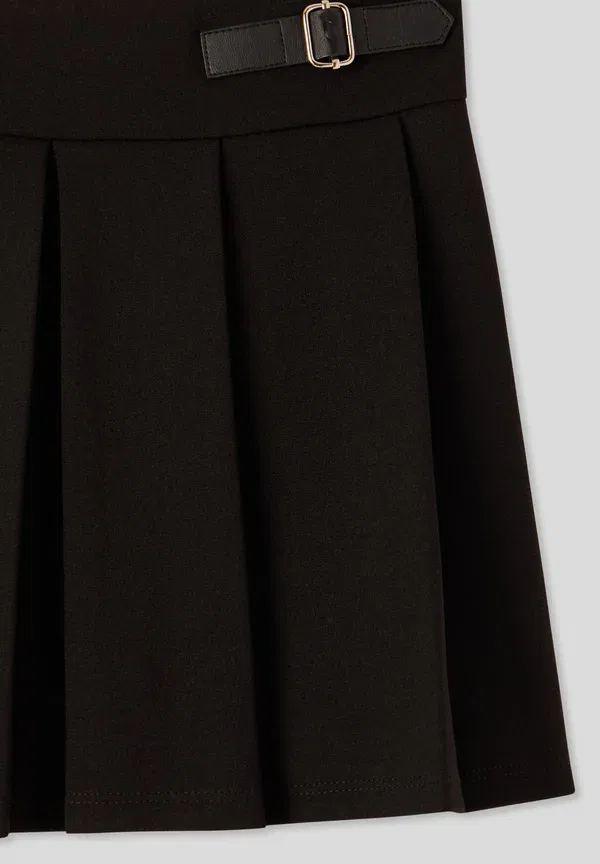 Юбка из полиэстера с эластаном Sopra al ginocchio tinta unita - mini skirt Terranova, черный — фото 4