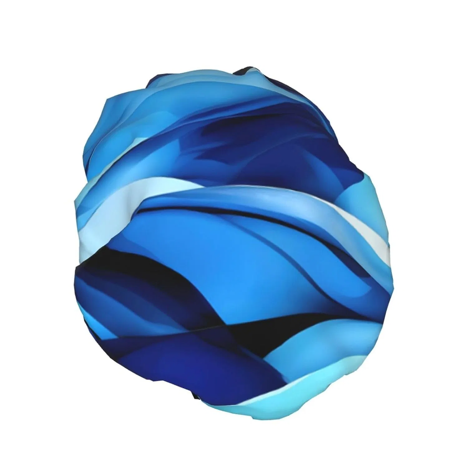 Шапочка для душа двойной слой, PULaif, Abstract Blue — фото 2
