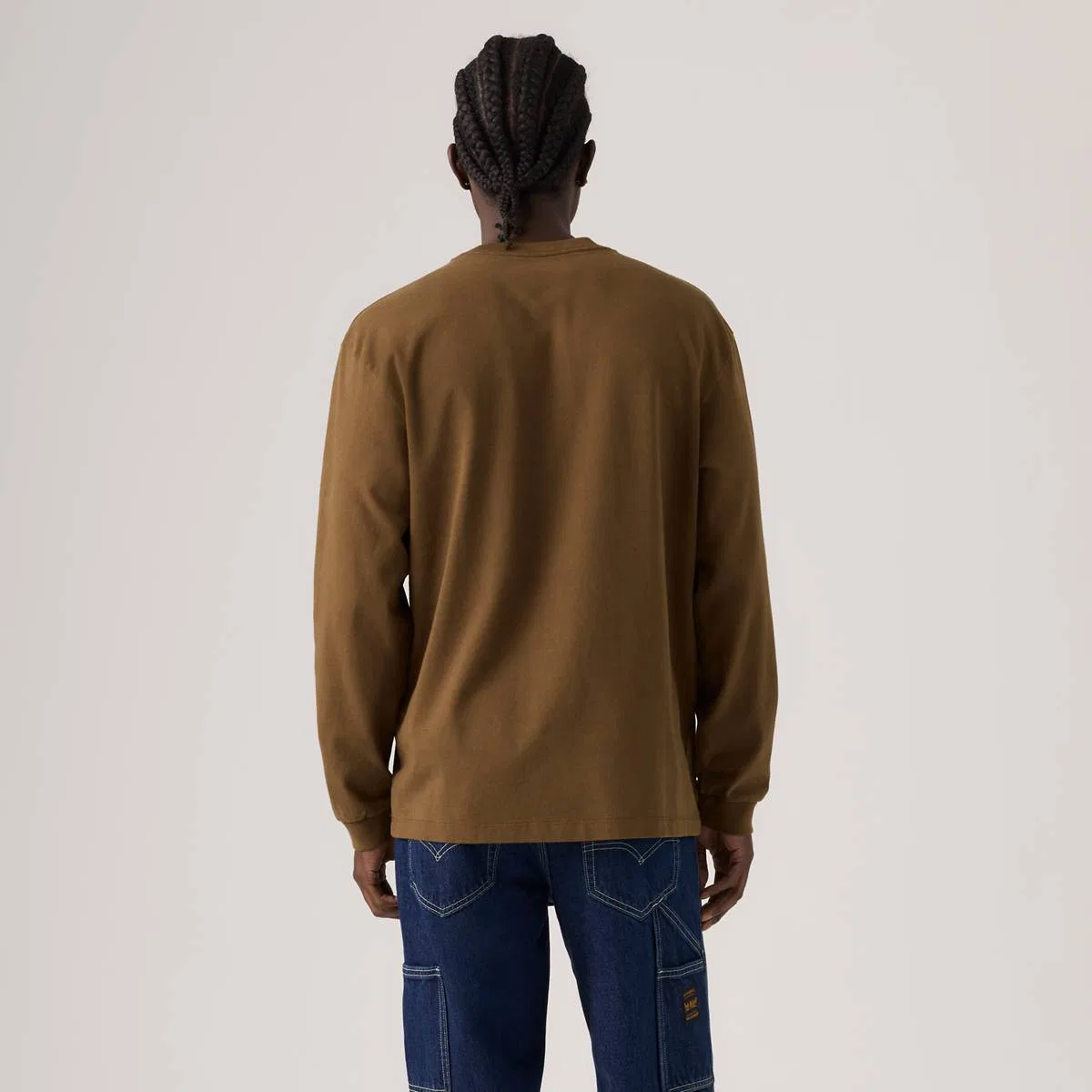 Рабочая футболка с длинными рукавами Levi's, Desert Palm - Brown — фото 4