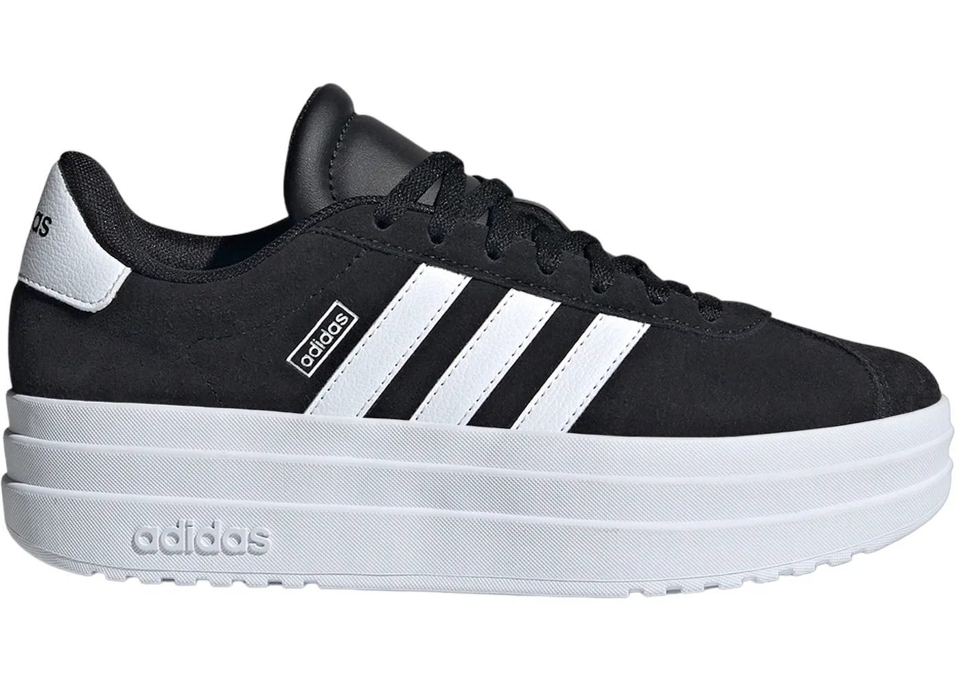 Детские кроссовки с логотипом Adidas Vl Court Bold Adidas, Core Black/Cloud White/Cloud White