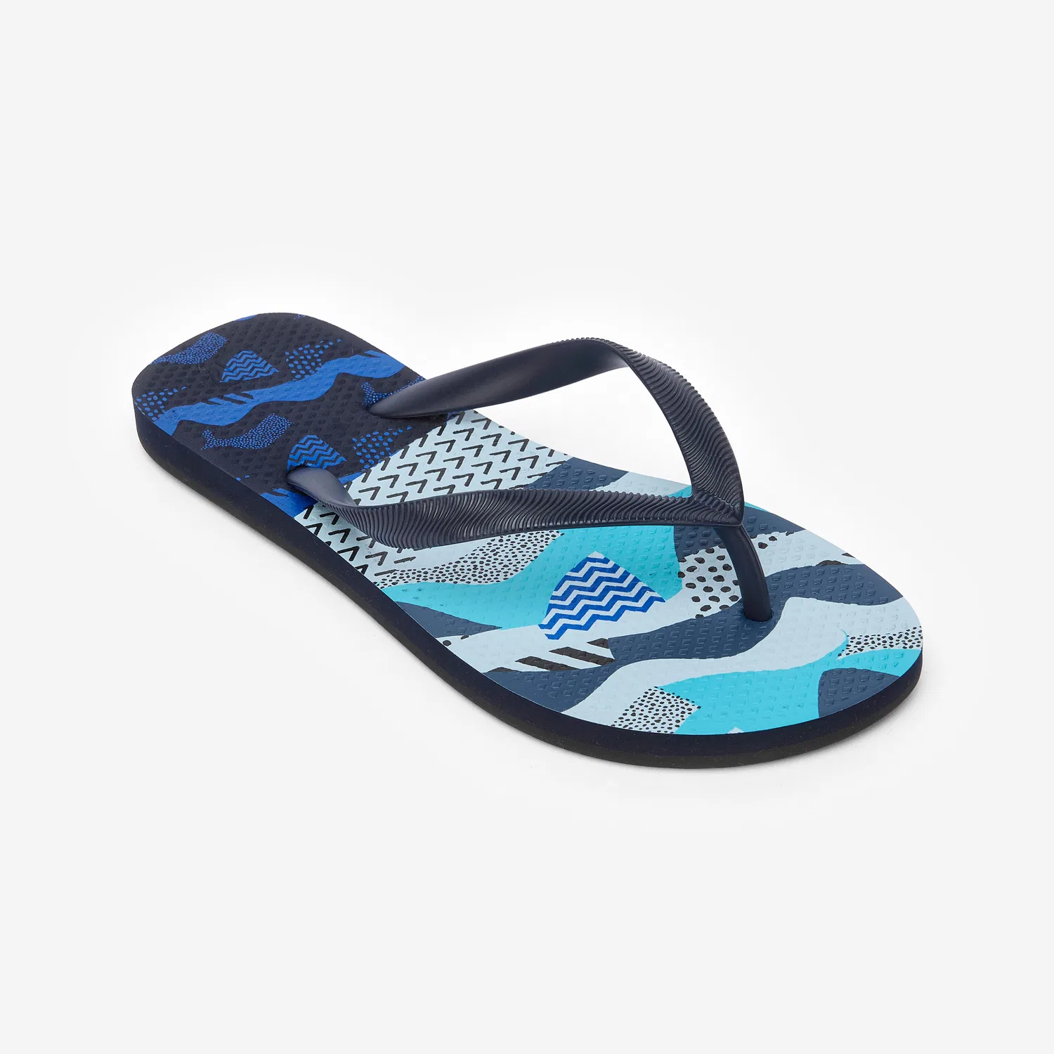 Детские вьетнамки с принтом Multo Decathlon, Kosmosblau / Rauchschwarz / Indigoblau