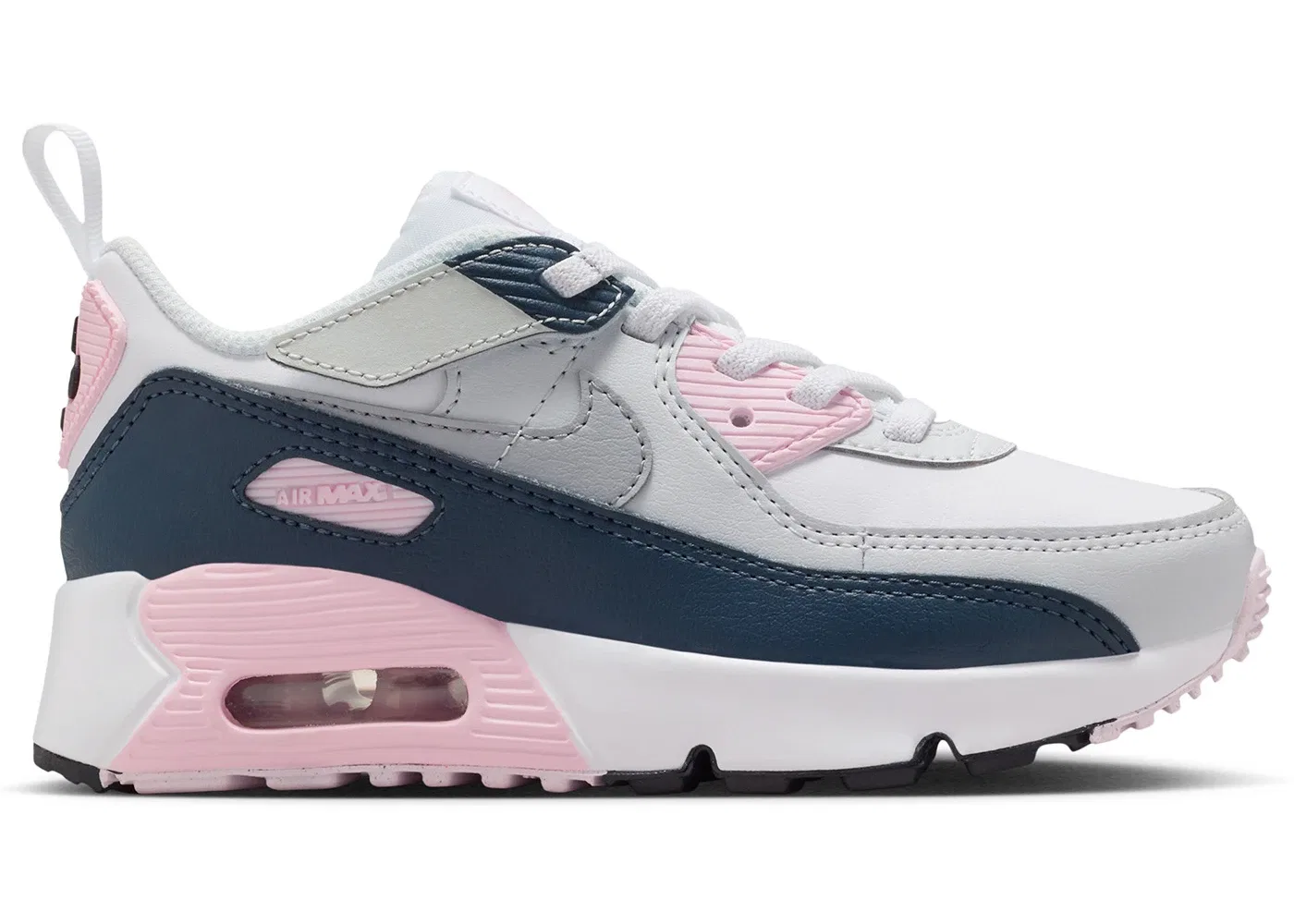 Детские кроссовки Lifestyle Nike Air Max 90 EasyOn, White Pink Foam Navy