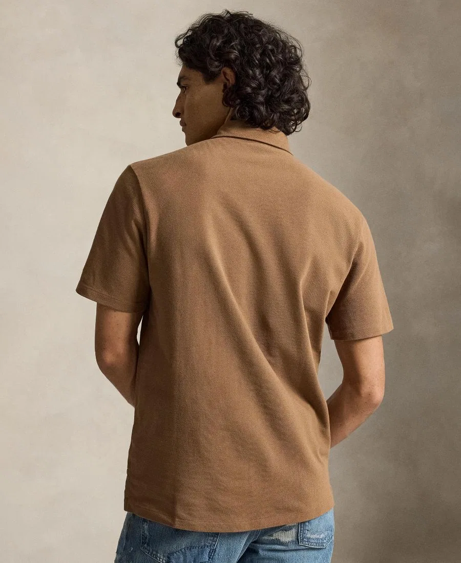 Классическая поло с Polo Bear из хлопка Polo Ralph Lauren, Luggae Brown- Heritage Brown — фото 4