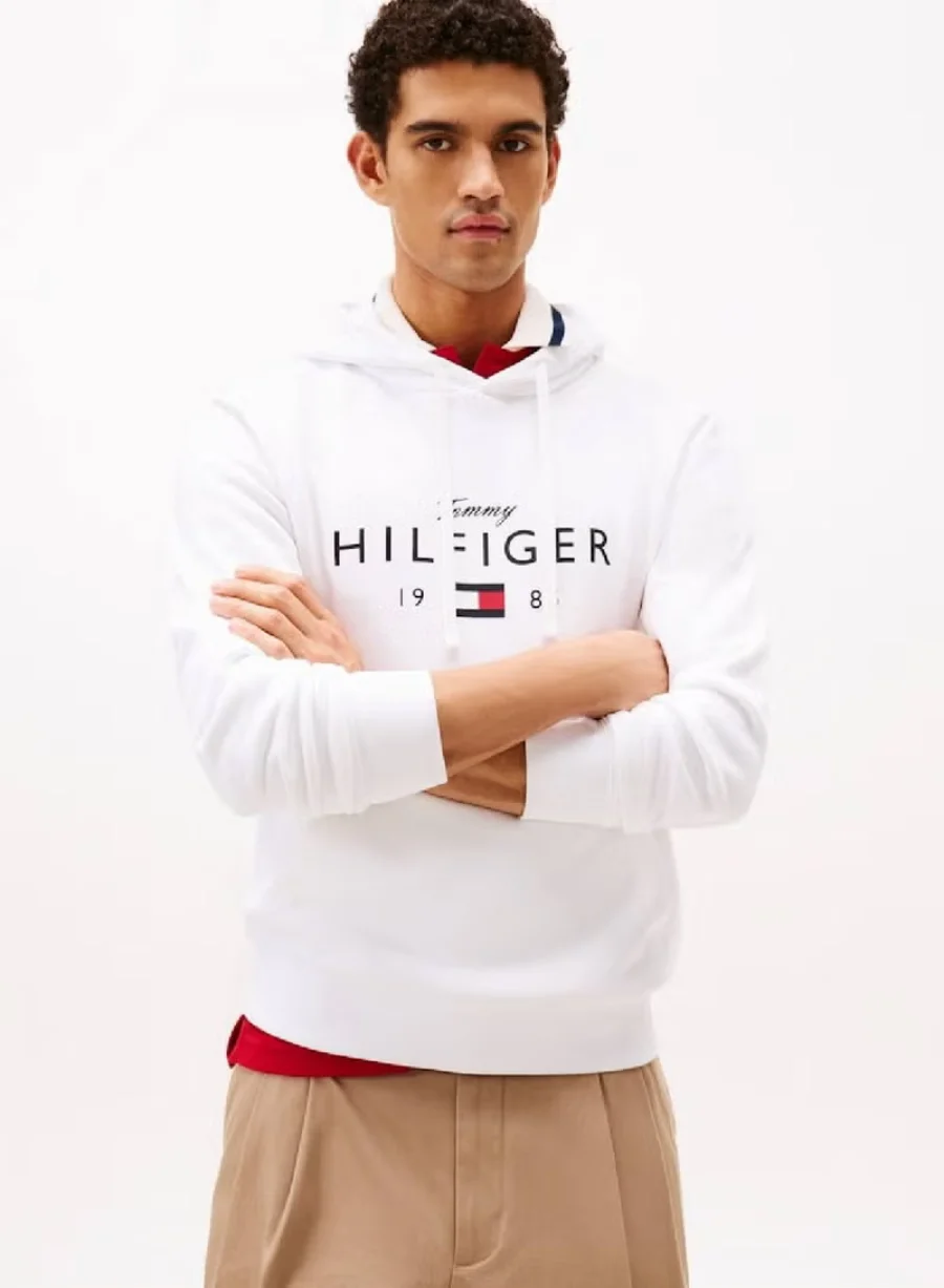 Худи Tommy Hilfiger Logo Graphic Flex, белый